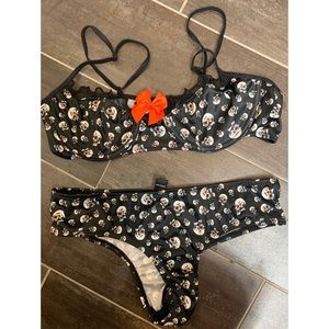 Skull Lingerie Set